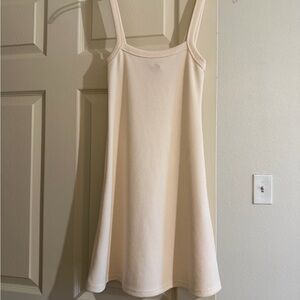 Princess Polly Cream Sleeveless Knit Dress